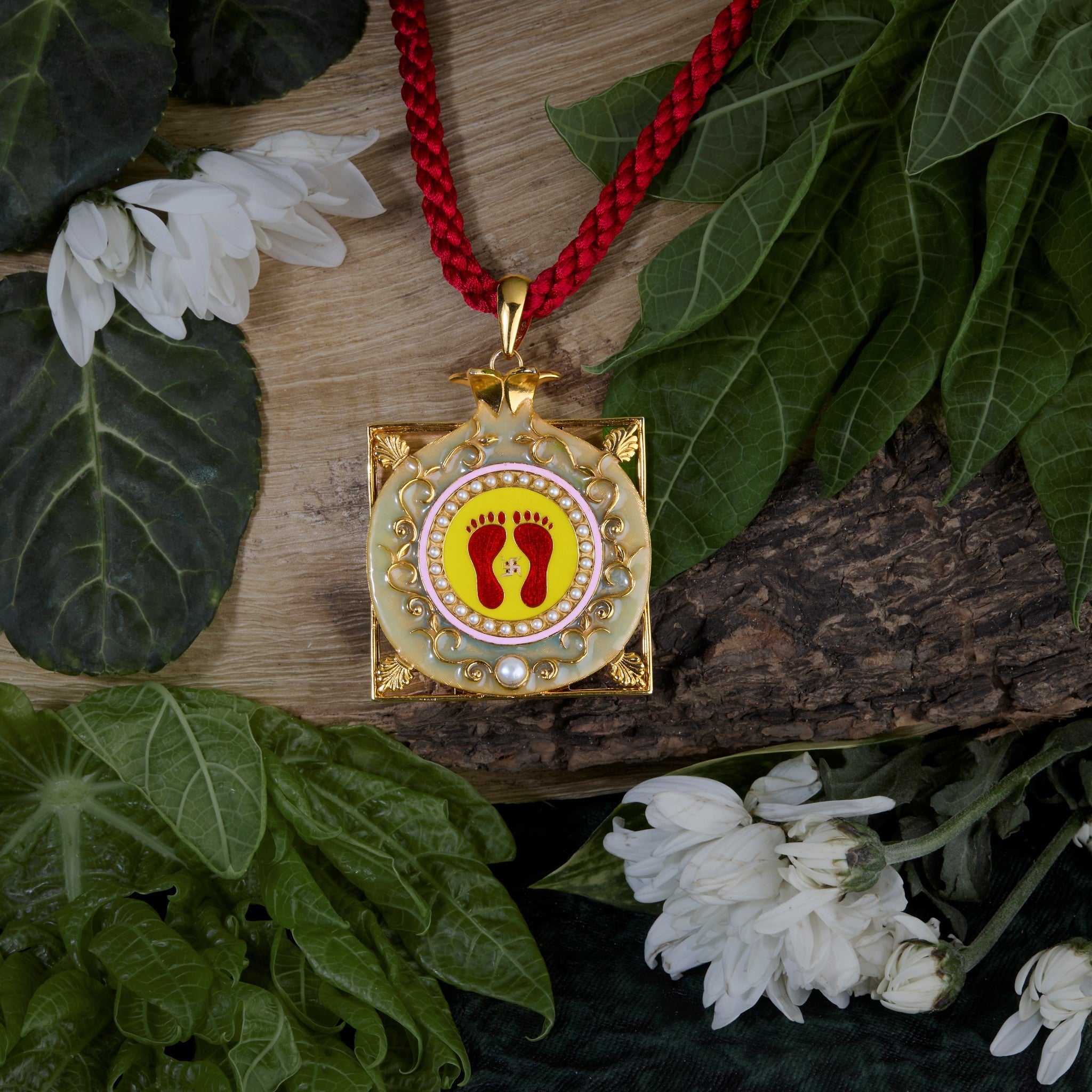 Laxmi Feet Anar Pendant