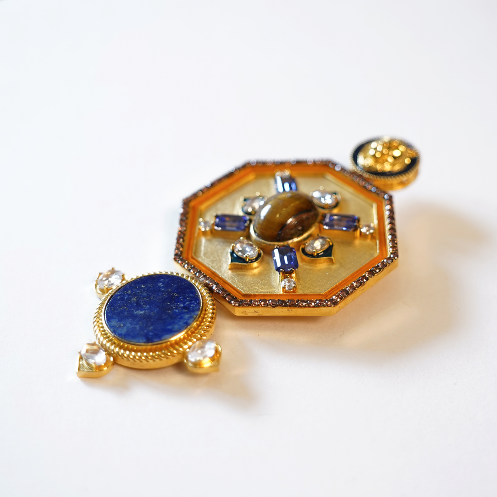 His Highness- (Lapis Lazuli Plate) Brooch