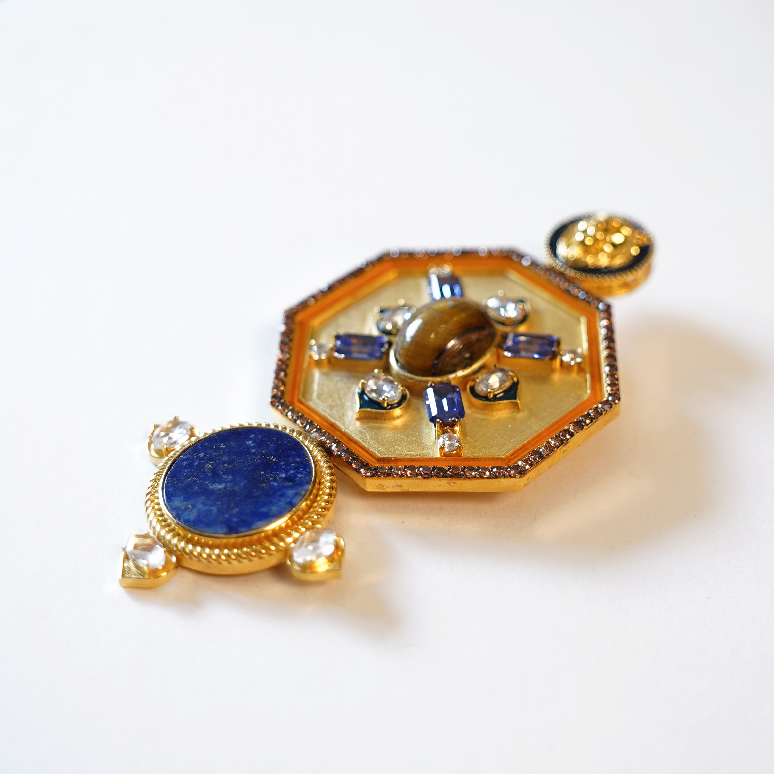 His Highness- (Lapis Lazuli Plate) Brooch