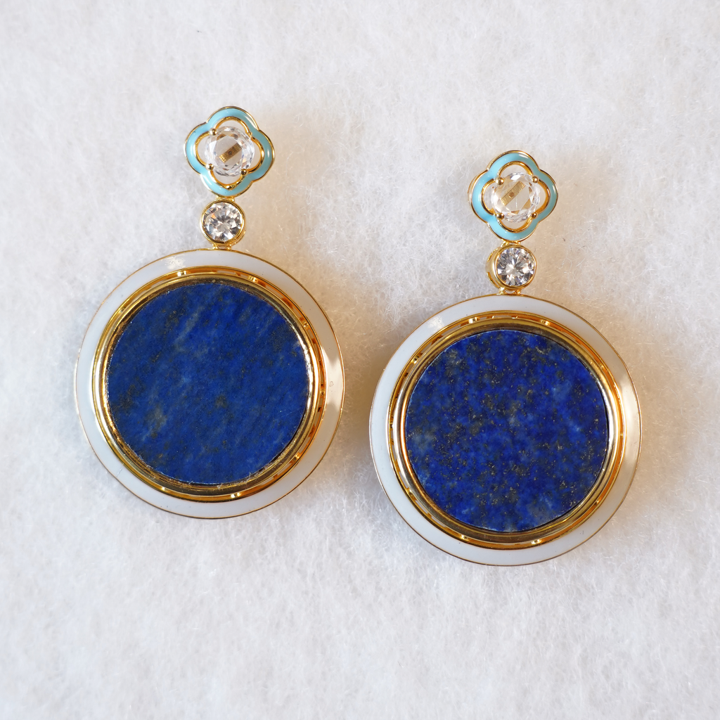 Lapis Lazuli Ear Drop Earrings