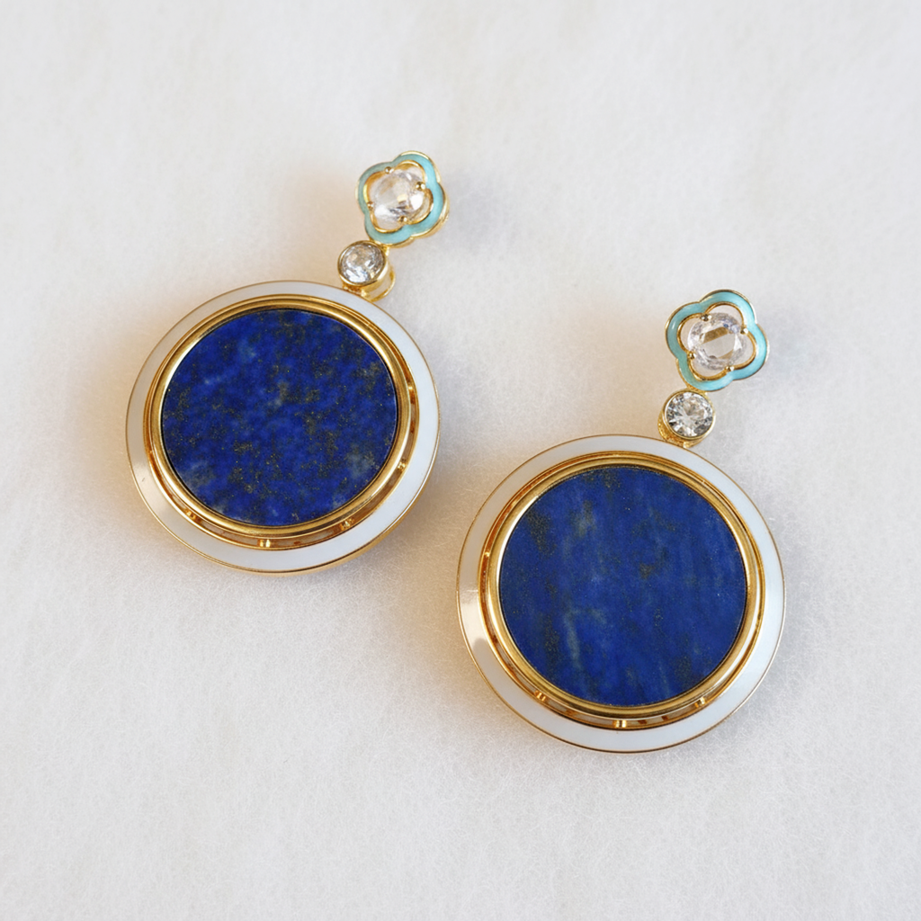 Lapis Lazuli Ear Drop Earrings