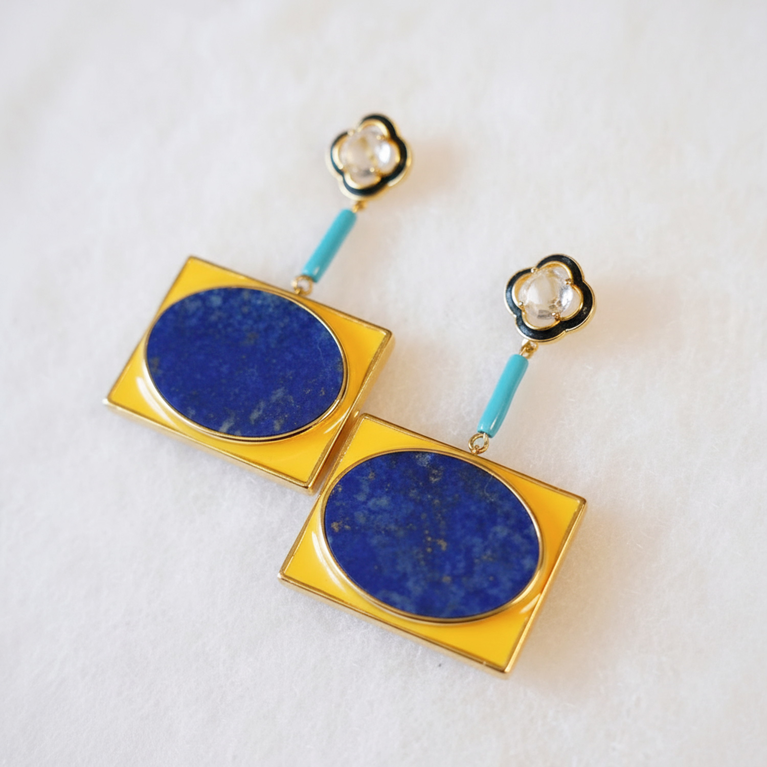 Lapis Lazuli Droplet Earrings