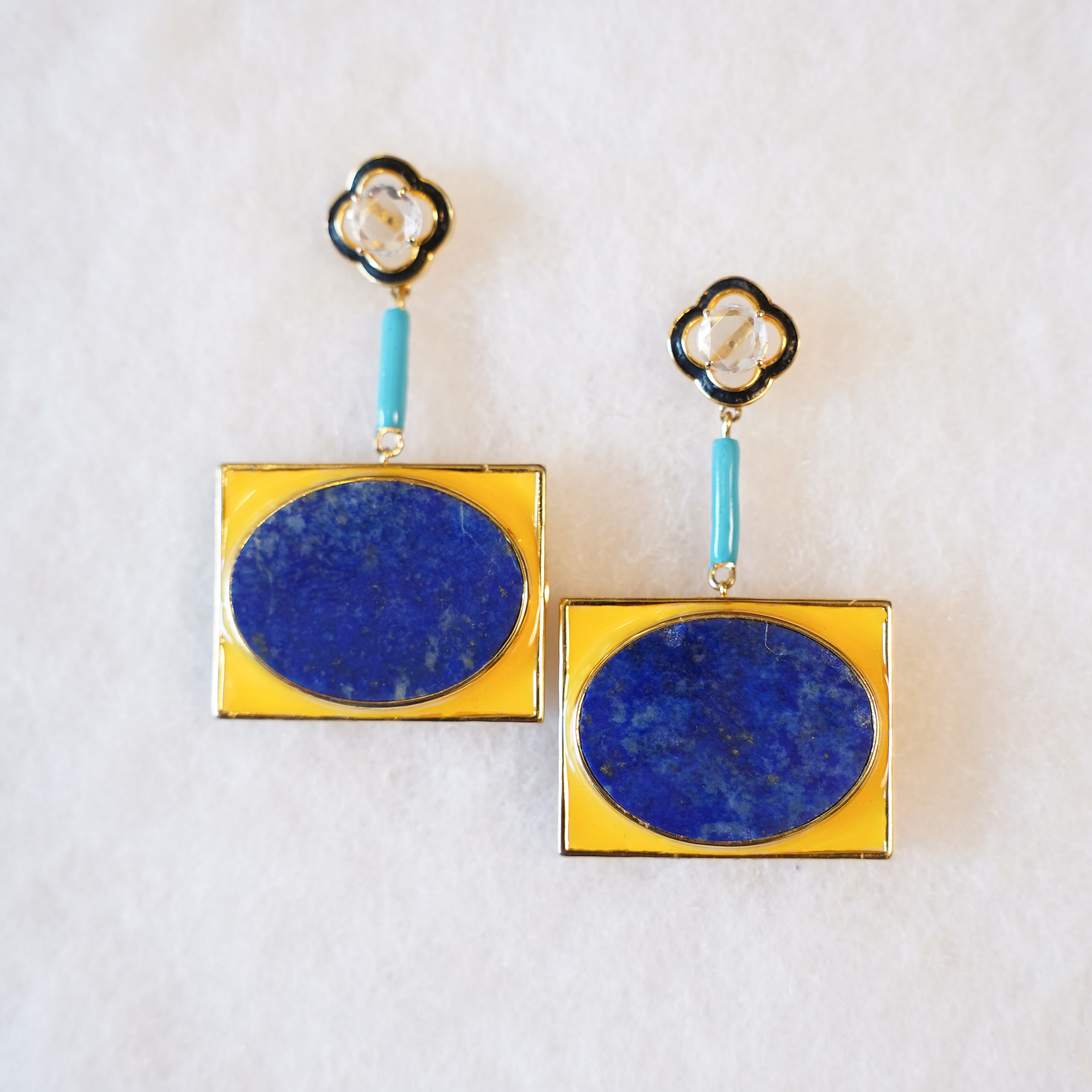 Lapis Lazuli Droplet Earrings