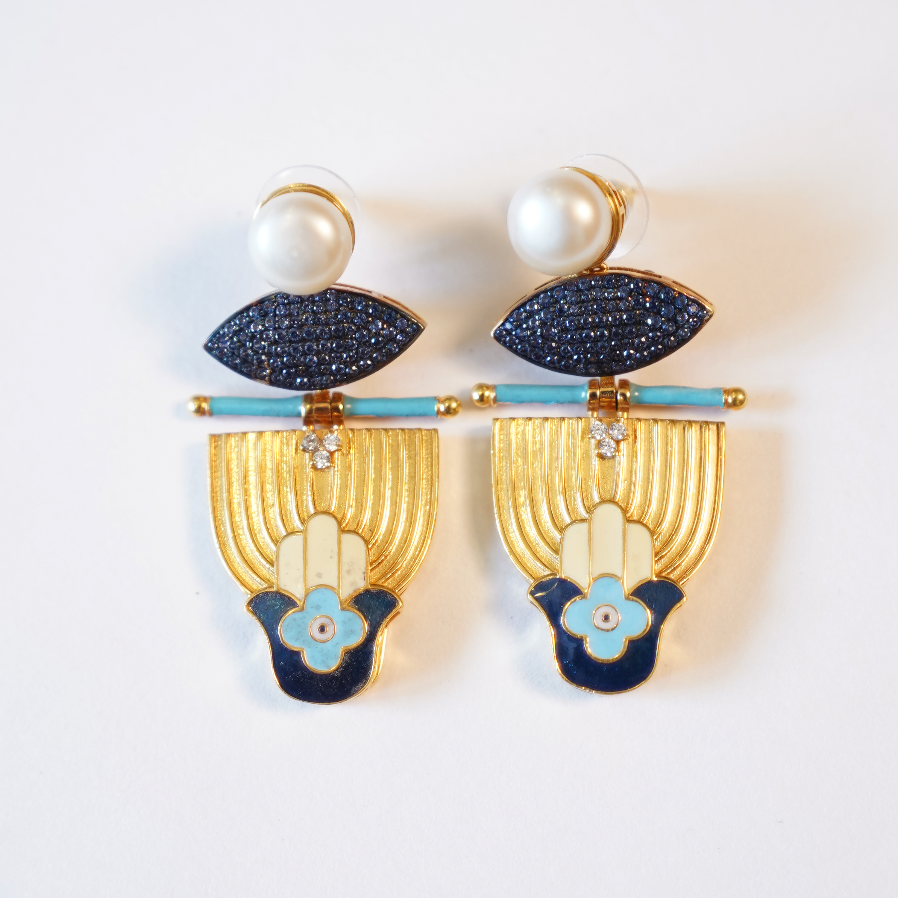 Hamsa Droplet Earring Earrings