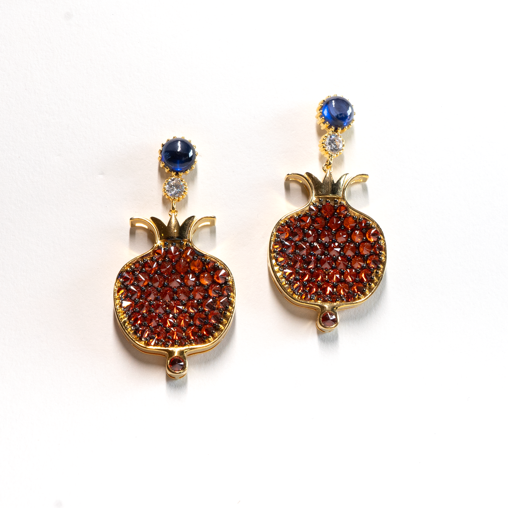 Pomagranate Earrings