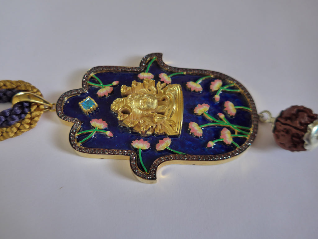 Shiv Big Hamsa Pendant