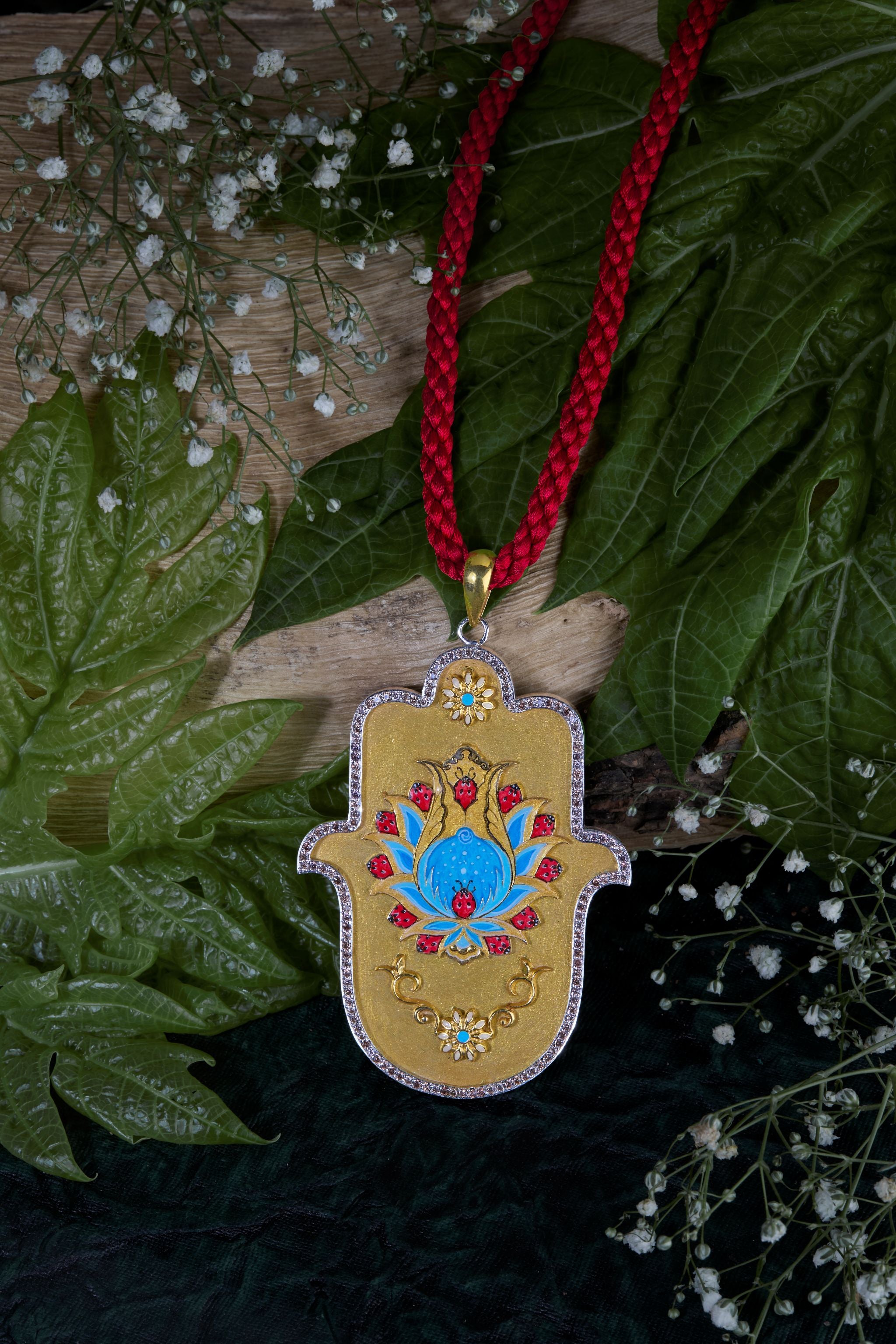 Prosperity Big Hamsa Pendant