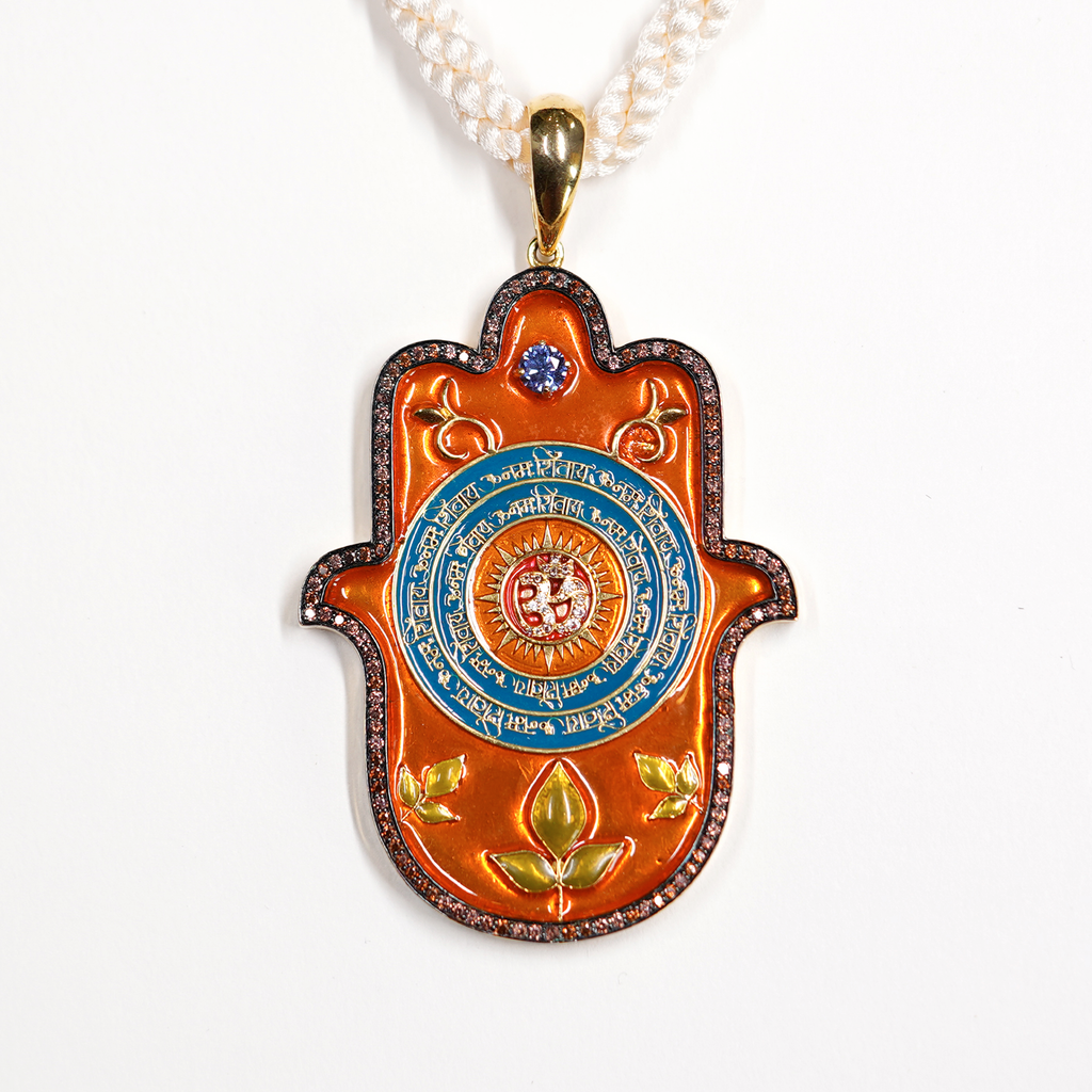 Shiv- ॐ नमः शिवाय Medium Hamsa Pendant