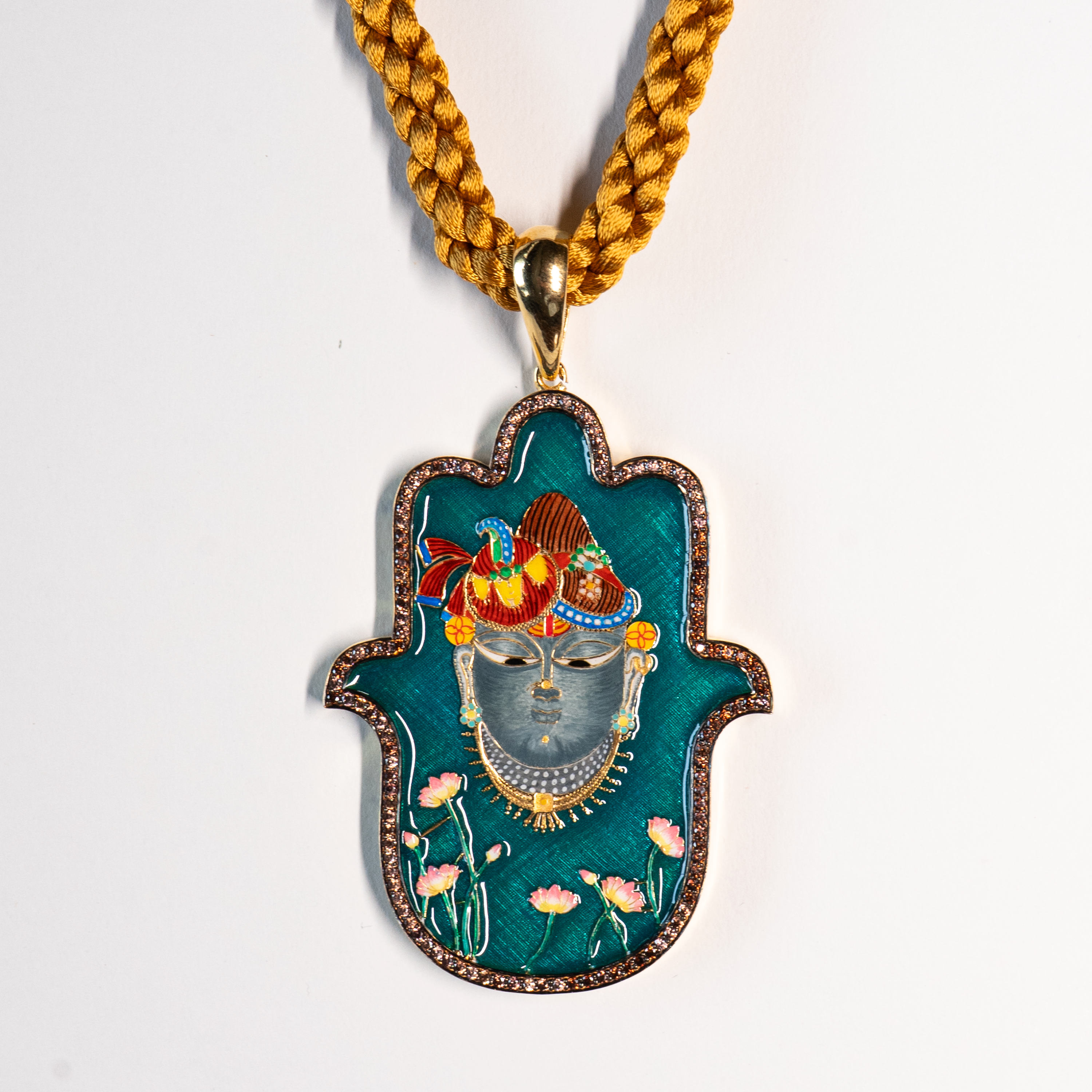 Shrinathji Medium Hamsa Pendant