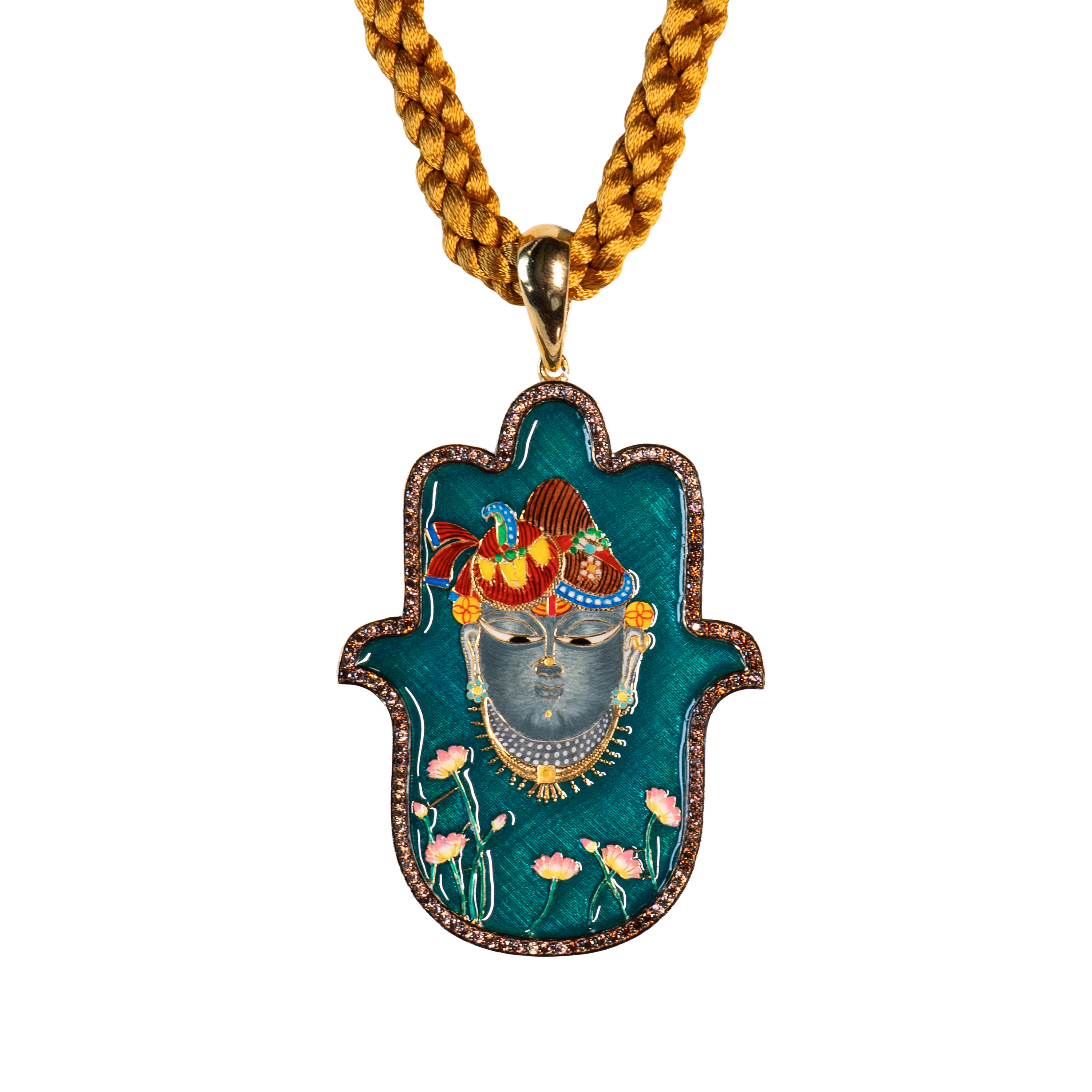 Shrinathji Medium Hamsa Pendant