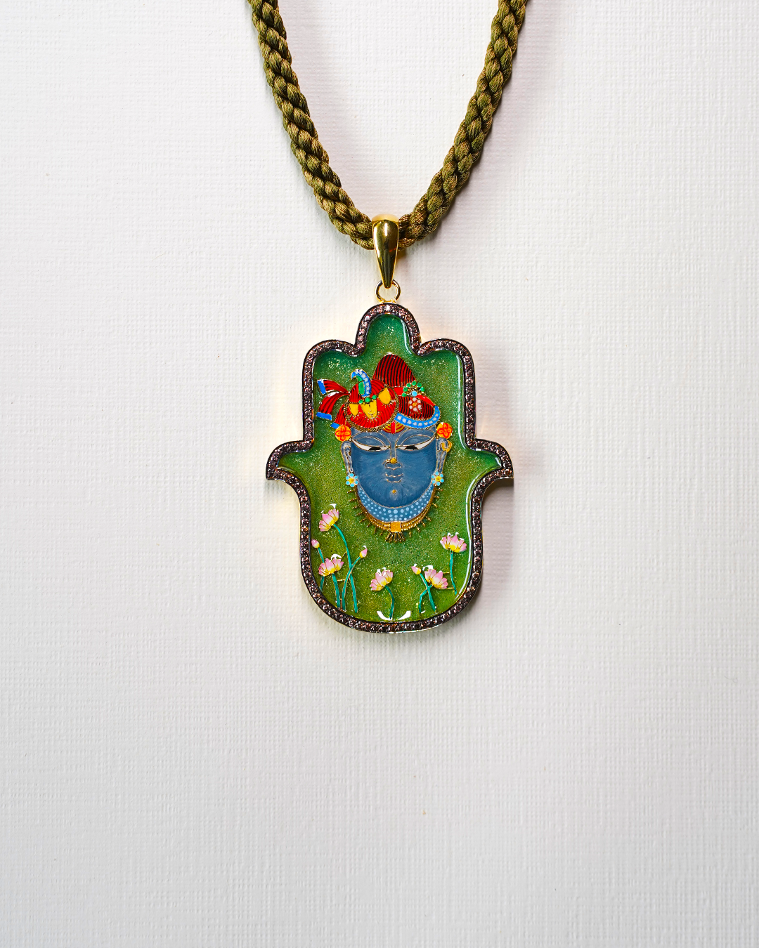 Shrinathji Medium Hamsa Pendant
