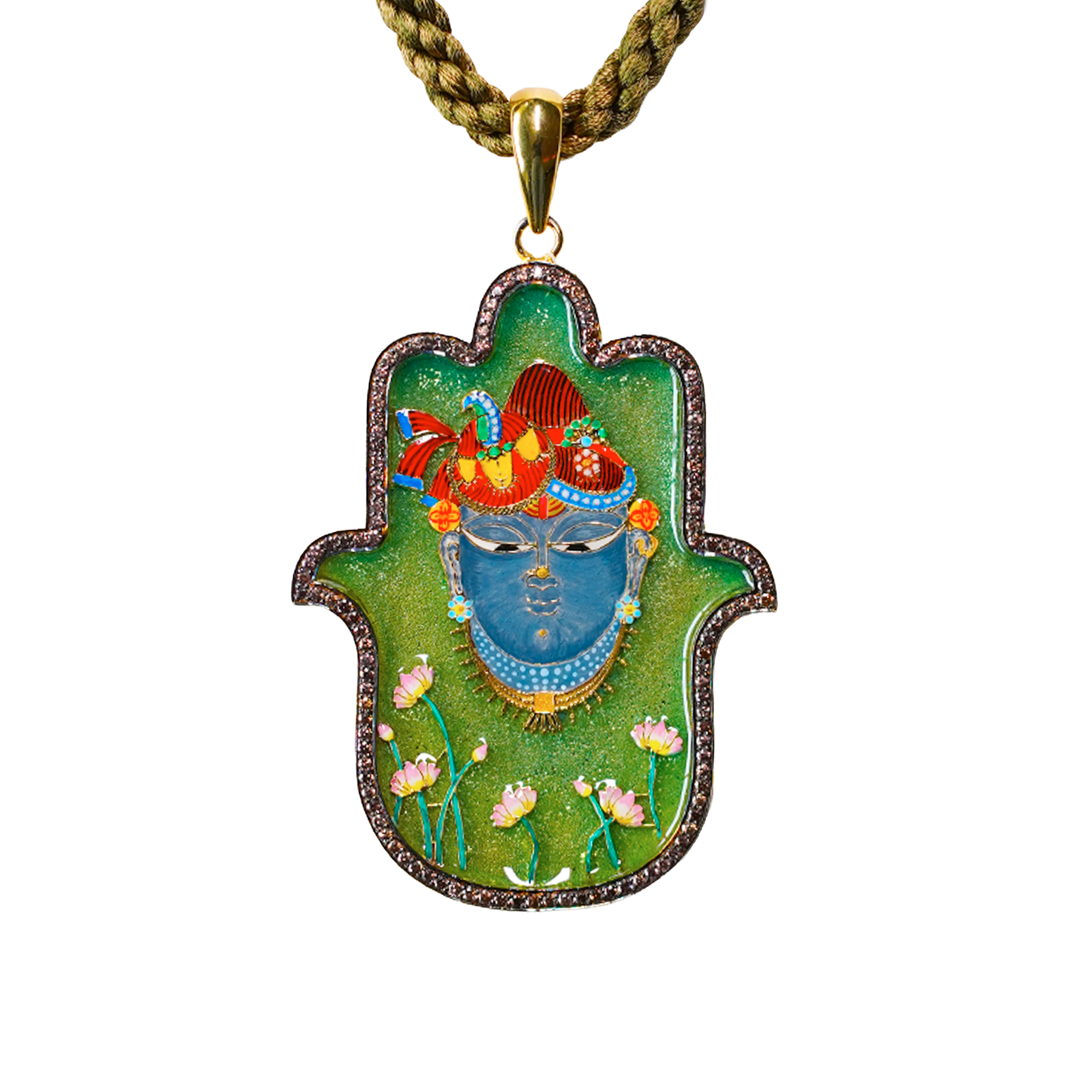 Shrinathji Medium Hamsa Pendant