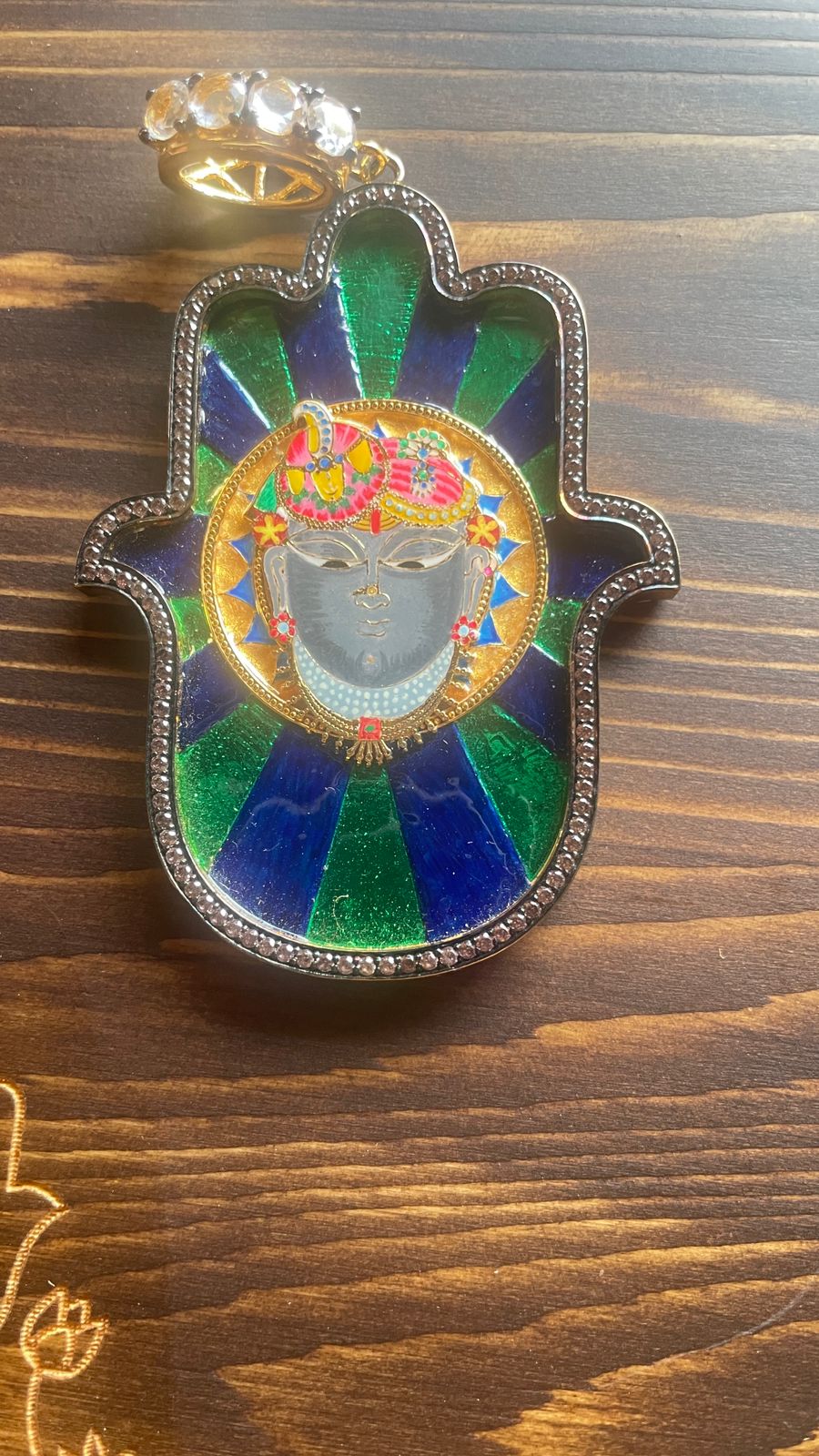 Shrinathji Medium Hamsa Pendant