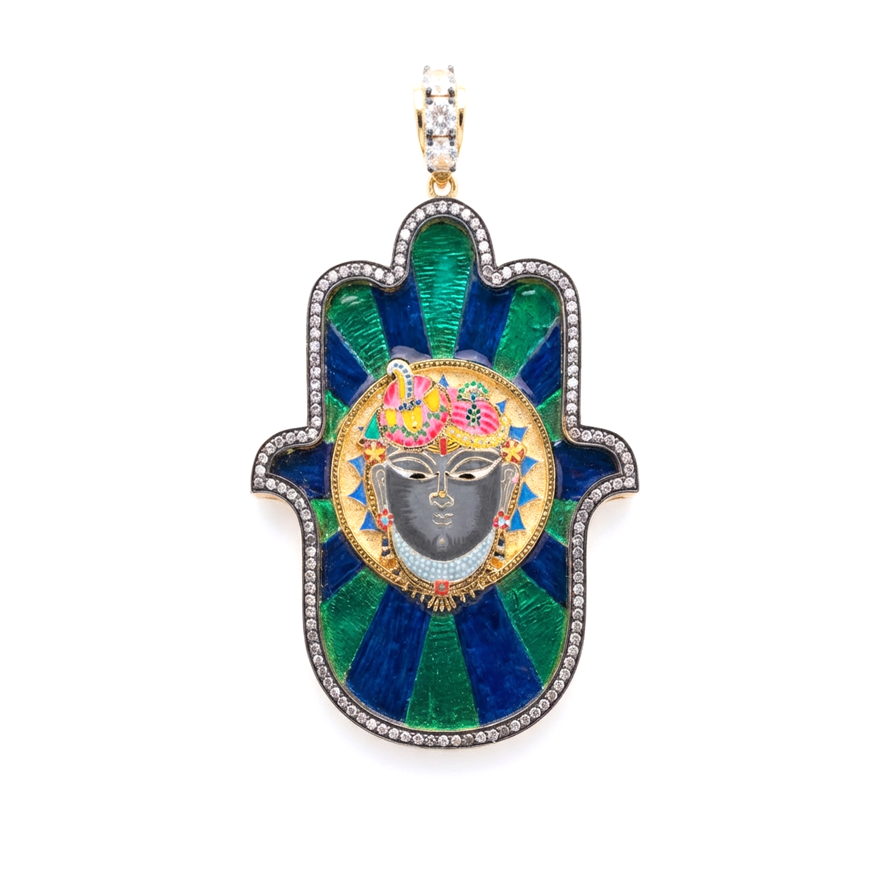 Shrinathji Medium Hamsa Pendant