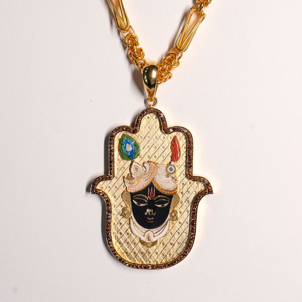 Shrinathji Medium Hamsa Pendant