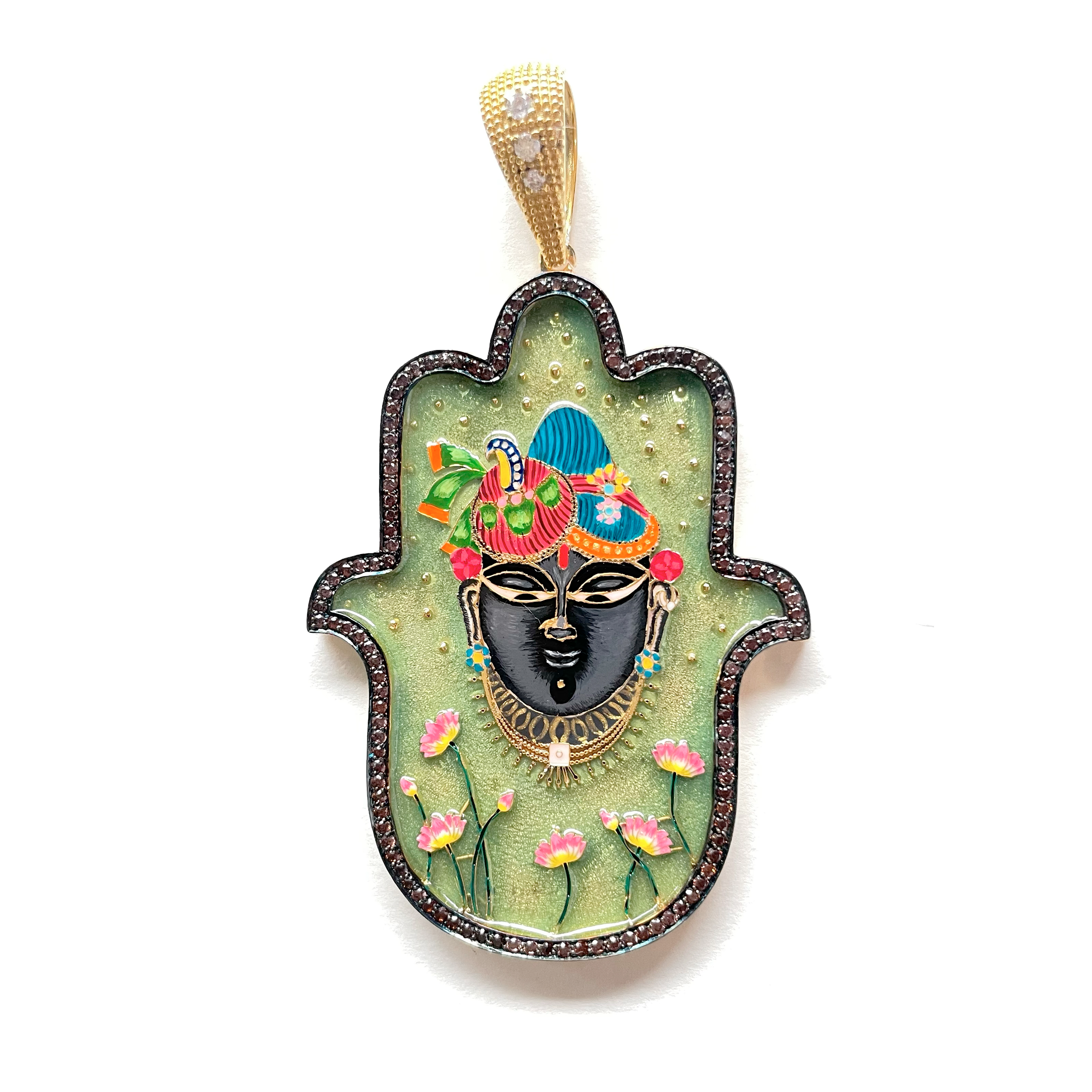Shrinathji Medium Hamsa Pendant