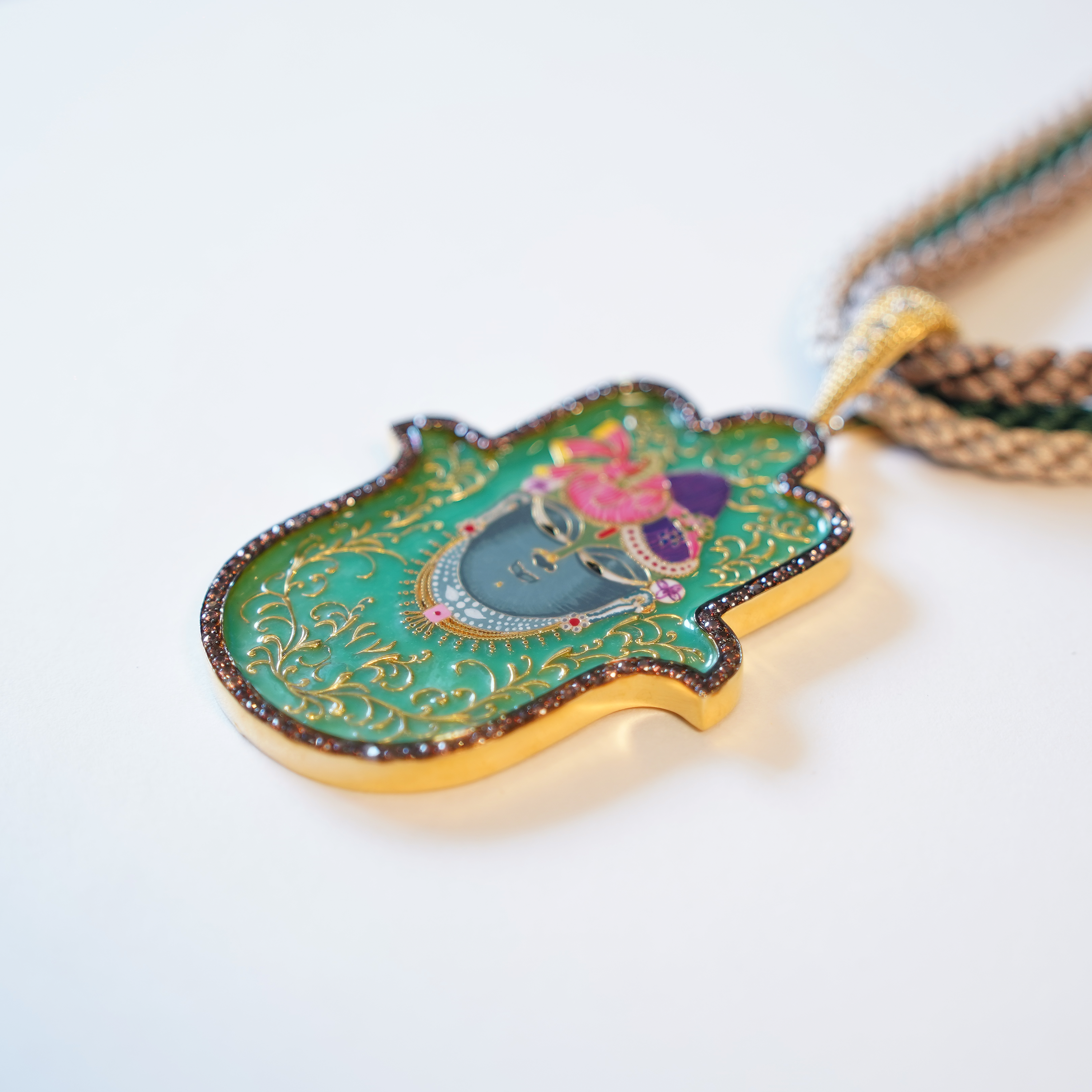 Shrinathji Medium Hamsa Pendant