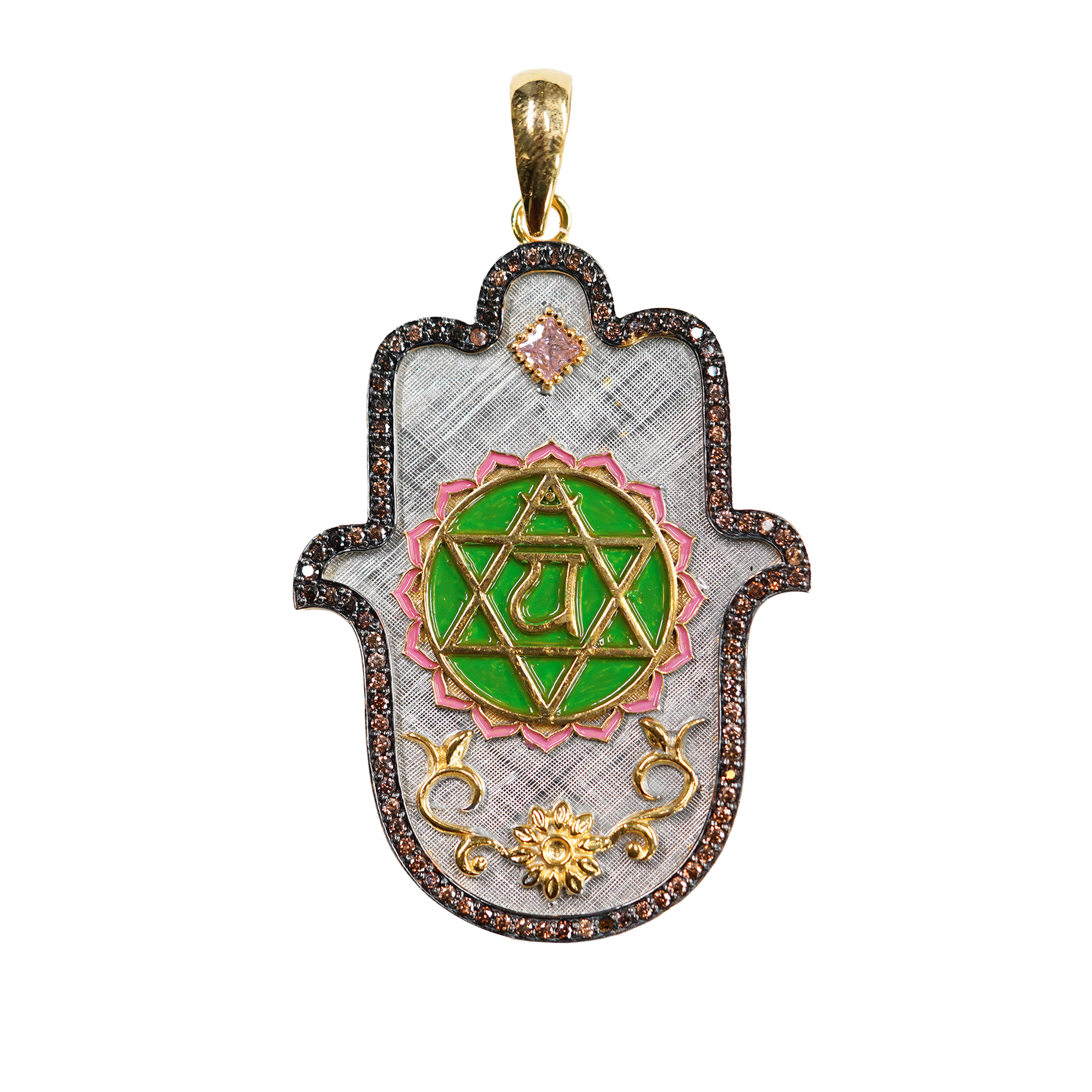 Anahat Medium Small Hamsa Pendant