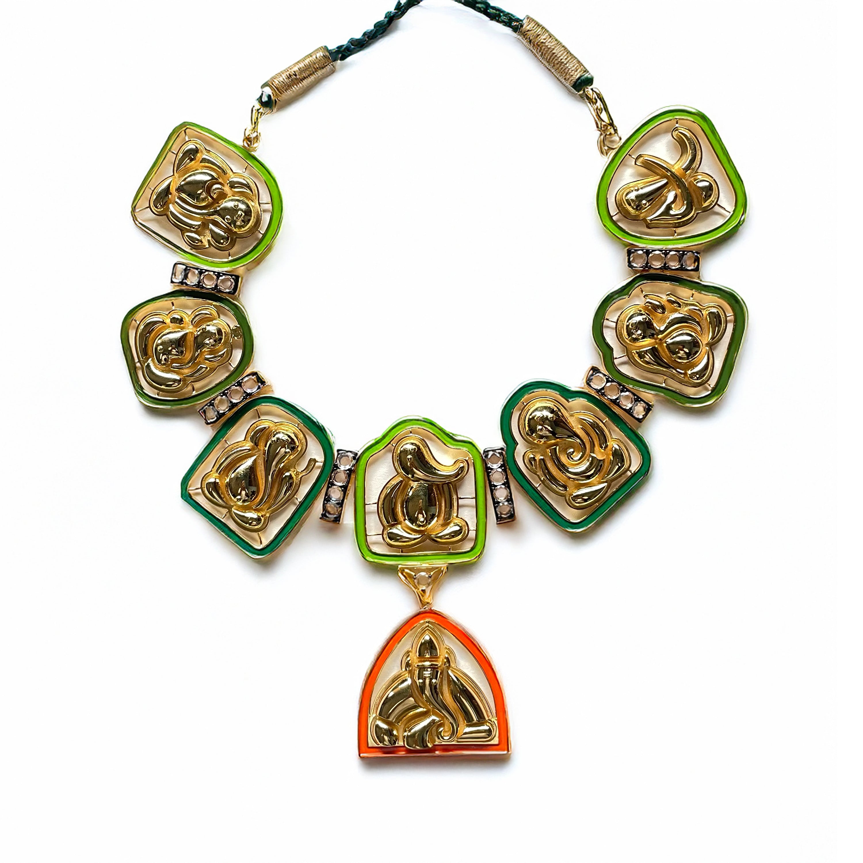 Ashtavinayak Ganpati Necklace