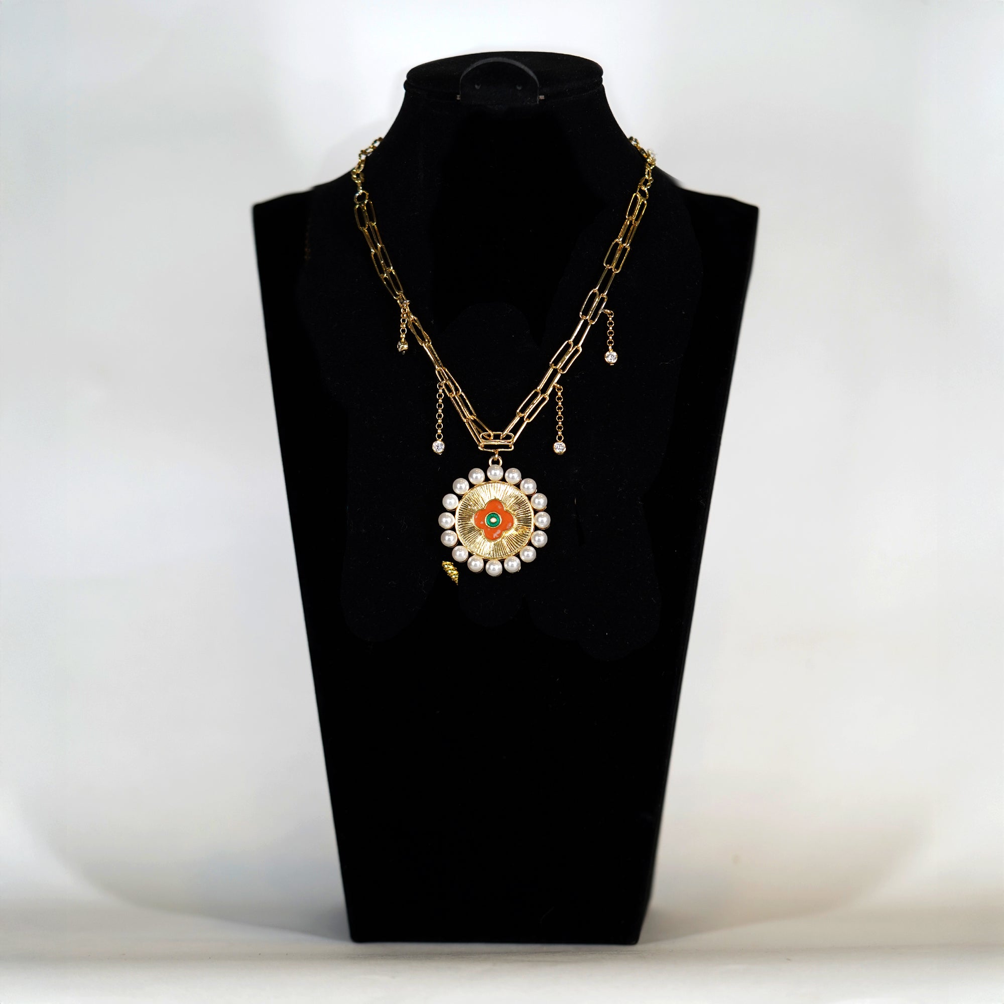 Clover Flower Charm Necklace