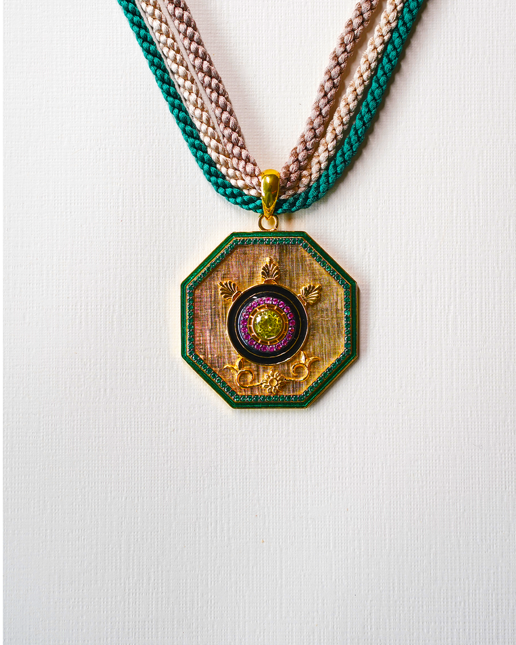 Peridot Radiance Octa Pendant