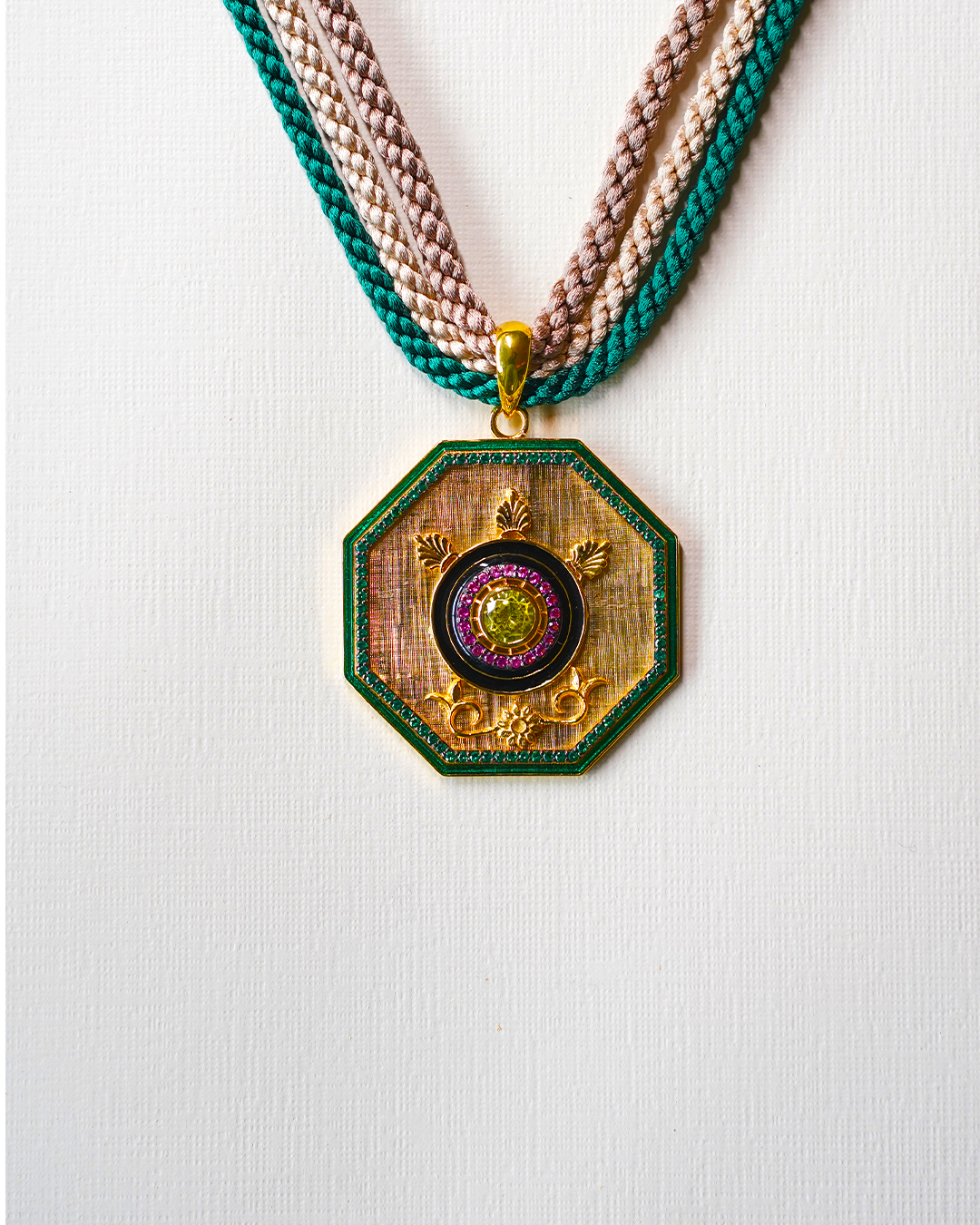 Peridot Radiance Octa Pendant