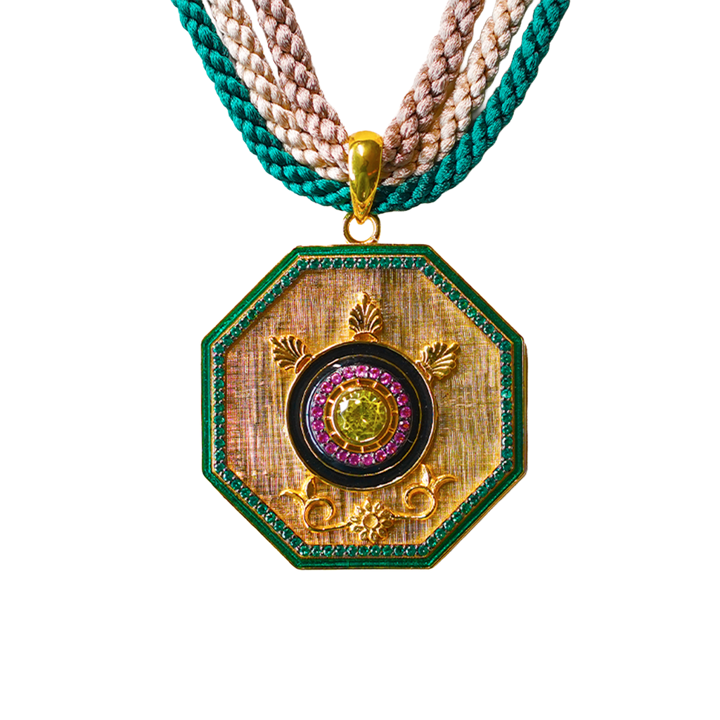Peridot Radiance Octa Pendant