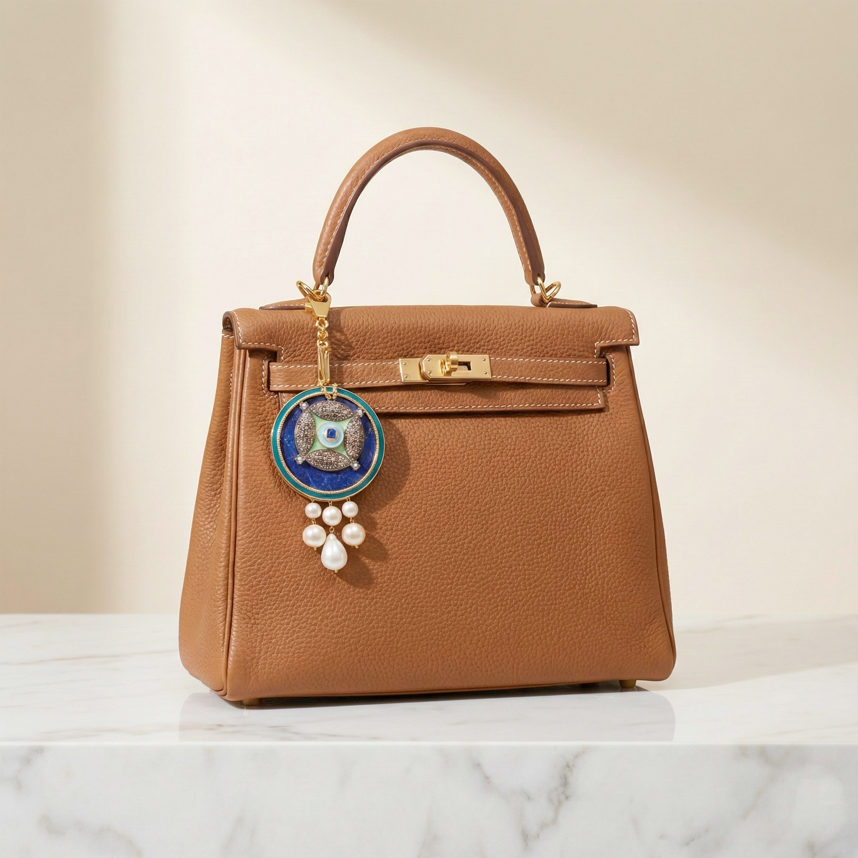 Grace of the Pearl Purse Charm