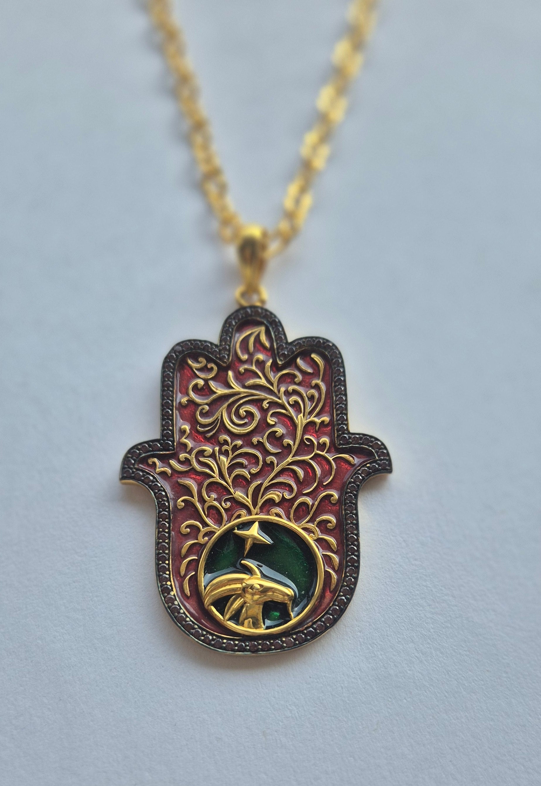 Hamsa with Zodiac Signs