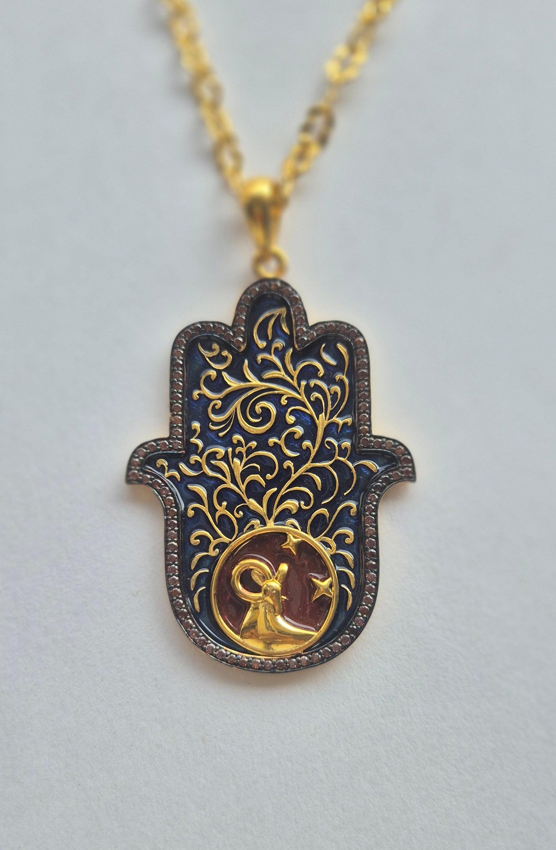 Hamsa with Zodiac Signs