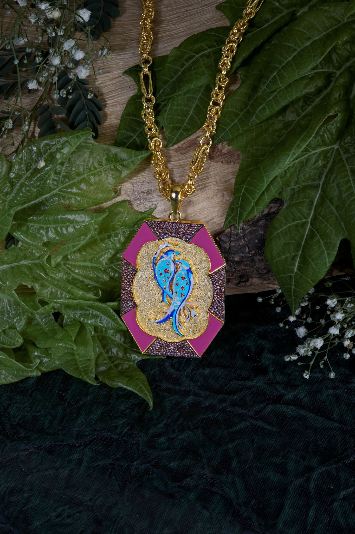 Love Bird Octa Pendant