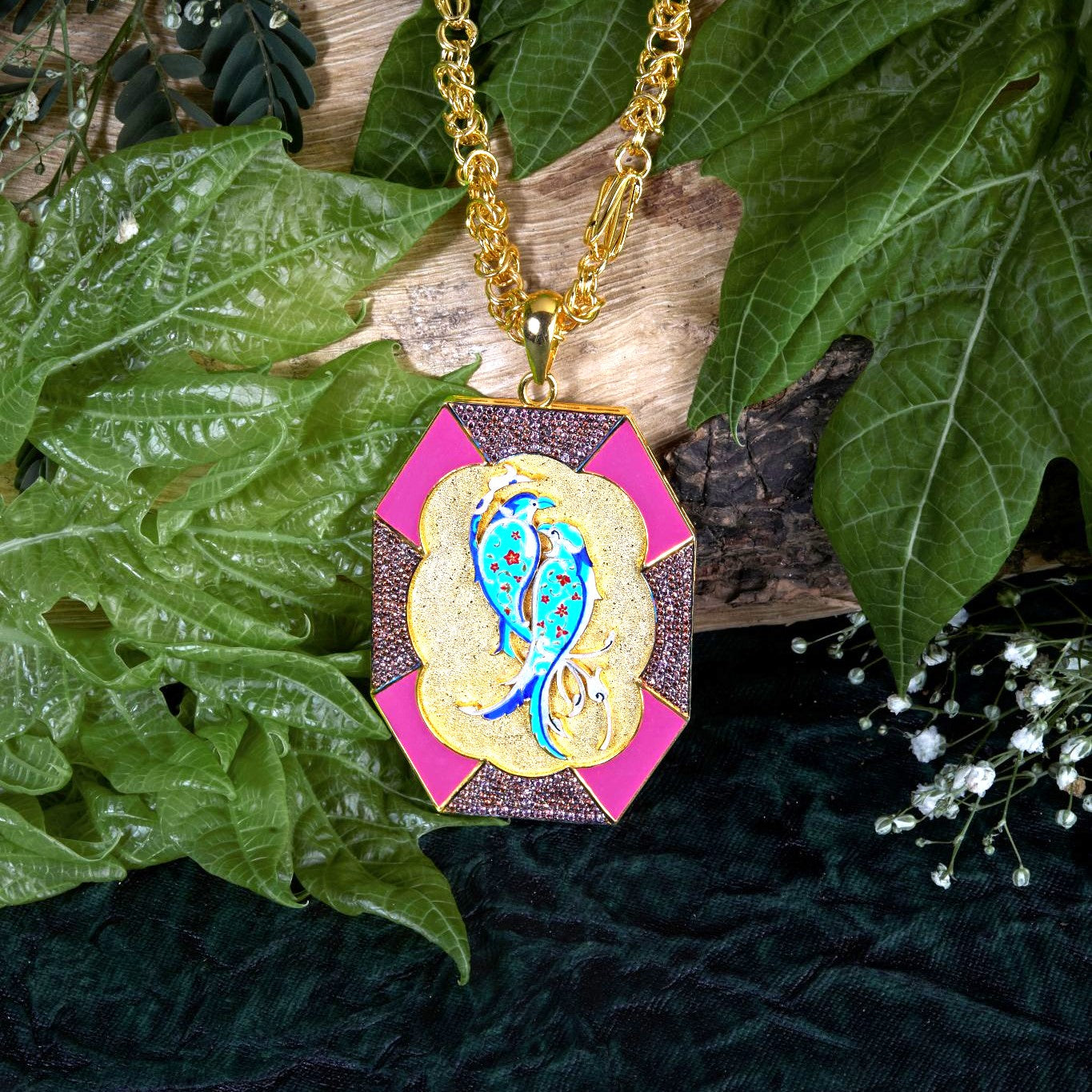 Love Bird Octa Pendant